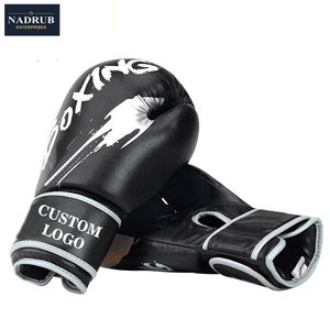 Gants de boxe professionnels de haute qualité en cuir Rexiene, design personnalisé, fermeture auto-agrippante unisexe, impression silicone - Product Image 2