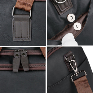 Bolsa de viaje de cuero genuino PU impermeable gimnasio y al aire libre FIN DE SEMANA bolsas de lona para mujeres y hombres - Product Image 2