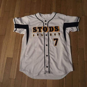 Maillot de Baseball pour hommes, avec Logo OEM, tissu respirant, ample à maille, personnalisé - Product Image 1