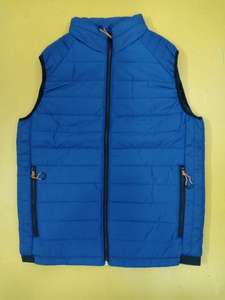 เสื้อกั๊กลำลองคอตั้งสำหรับผู้ชายมีซิปกระเป๋าด้านหน้าติดป้ายยี่ห้อดั้งเดิมสำหรับฤดูหนาว - Product Image 2