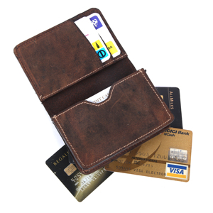 Tarjetero de Cuero con Protección RFID, Hecho en India, para Tarjetas de Visita y Crédito, Cartera de Cuero Genuino para Hombre en Venta - Product Image 4