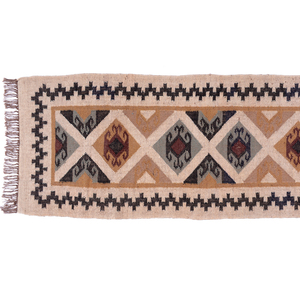 2.5x8 pieds polyvalent tissé à la main Jute laine Kilim tapis persan pour adolescents bureau salon chambre porte prière cuisine utilisation - Product Image 1