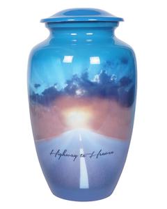 โกศเผาออกแบบใหม่โกศทาสีตกแต่งในร่มโกศศพสำหรับขี้เถ้าโลหะโกศ - Product Image 3