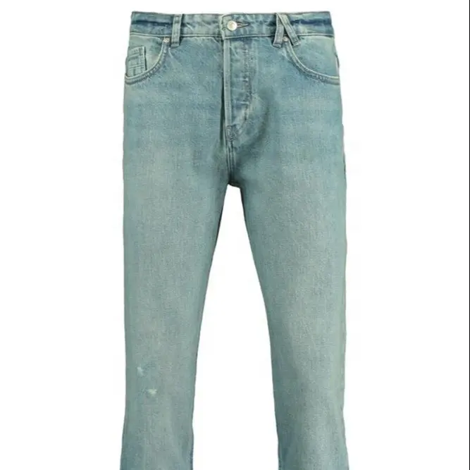 Mens ג 'ינס עצור חדש סגנון Ripped מכנסיים האופנה סקיני ג' ינס כחול לשטוף לגבר זול מחיר האמת בינלאומי