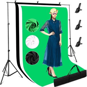 Phông Nền Tùy Chỉnh Kích Thước Màu Xanh Lá Cây Trắng Nhiếp Ảnh Nền Vải Ảnh + Studio + Phụ Kiện - Product Image 1