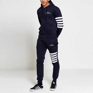 Customized 2 Piece Boys Track Suit Athletic Sweatsuit Jacket and Pants Sports Set - Product Image 5