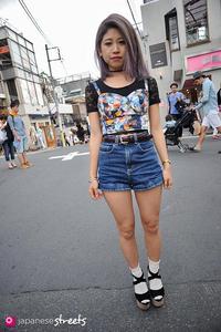 Short Cargo Respirant à Motifs pour Femmes Pantalon en Jean Denim du Bangladesh Techniques Cirées - Product Image 4