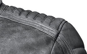 Chaqueta de moto de cuero negro de piel de oveja novato de alta calidad, ropa deportiva de motorista de calle hecha a medida para adultos, estampado transpirable - Product Image 3