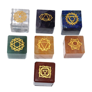 Buy Online Engraved <b>Chakra</b> Cube <b>Set</b> : Engraved <b>Chakra</b> Cube <b>Set</b> for Sale - Product Image 1