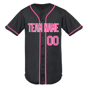 Maillot de Baseball avec Logo personnalisable pour hommes, manches mi-longues, col en V, maille Polyester, fabriqué au pakistan, nouvelle collection, 100%, 2022 - Product Image 1