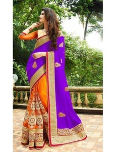 Recién llegado, ropa de fiesta, diseñador, algodón, seda, Color azul claro, bordado pesado y trabajo en piedra, ropa de mujer india, precio al por mayor, alfanumero - Product Image 2