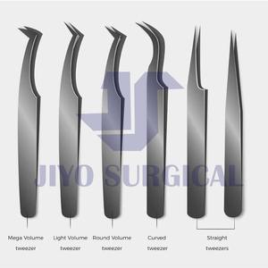Pince à épiler de précision chirurgicale Jiyo en acier inoxydable, outil cosmétique modèle EE-14 pour extensions de cils et soins de beauté - Product Image 4