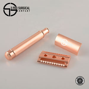 Rasoir à Double tranchant pour hommes, sécurisé, en or Rose - Product Image 5