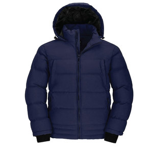 Blouson unisexe, surdimensionné, en coton et polyester, avec logo personnalisé, veste à bulles, en duvet d'oie uni, pour l'hiver - Product Image 1