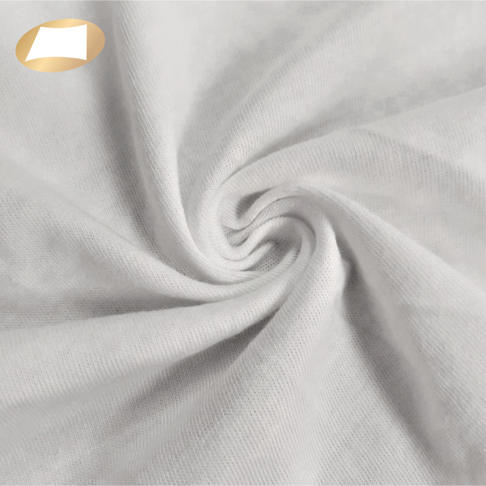 Natural Fiber 60 Cotton 40 Rayon Spandex Soft Touch Breathable 30s Knitted Jersey Fabric Eco-Friendly Biodegradable Shirt