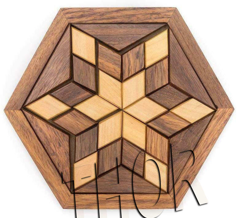 Wooden Jigsaw Puzzle - Wooden Toys/Games Travel Games for Families - Unique Gifts