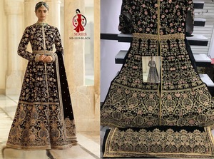 Robe de mariage indienne en broderie Exclusive, 2022, vêtement de fête - Product Image 4