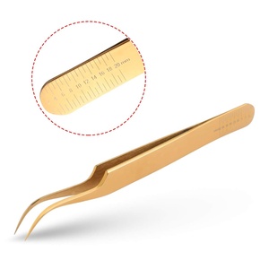 Pinces à cils avec emballage personnalisé, pinces à cils à pointe en fibre pour une tenue forte, idéales pour les extensions de cils - Product Image 4