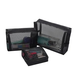 2022 pochette cosmétique de voyage avec logo personnalisé transparente pour fermeture à glissière portable en TPU rose pochettes de maquillage transparentes à la mode - Product Image 1