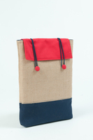 Hot Reselling 2024 New Design Recycled Jute Cotton Sleeve Casual Multi Color Office Laptop Conference Hand Bag