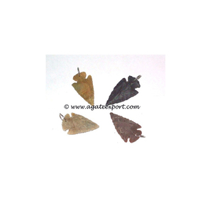 Pendentifs en pointes de flèches d'agate indienne |   Décoration d'intérieur en pierres précieuses sculptées |   pour - Product Image 4