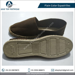 Unisex Traditional Style Espadrilles Flat Shoes Customizable Solid Plain Color Slip-On Closure Printed Anti-Slip for Unisex - Product Image 3