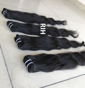 Extensiones de cabello humano para mujer, mechones de cabello virgen, sin procesar, con cutícula, Natural y ondulado, al por mayor, 2022 - Product Image 4