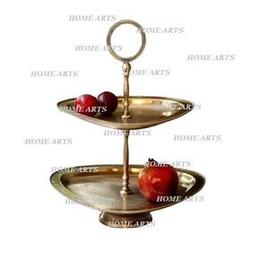 Soporte de aluminio para servir pasteles de 3 niveles, diseño más nuevo, soporte de pastel de Color dorado y negro para uso en restaurante doméstico - Product Image 4