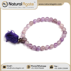 Pulsera de Yoga curativa de amatista 100% Natural, pulsera personalizada para Yoga, compra del fabricante - Product Image 6