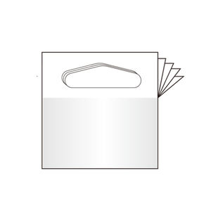 Pestañas colgantes triangulares transparentes y resistentes con ganchos de exhibición de respaldo adhesivo para un escaparate efectivo del producto - Product Image 4