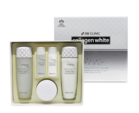 3W CLINIC Collagen White Skin Care, Set de 3 Productos para el Cuidado Facial con Colágeno Marino, Antienvejecimiento y Blanqueador, Kit Profesional Coreano K-beauty