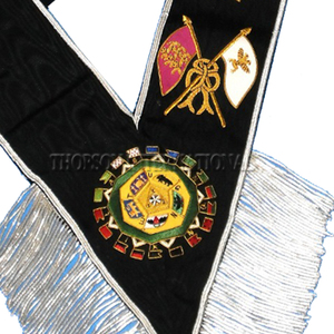 Écharpe maçonnique du Rite écossais du 32e degré, fabriquée à la main - Product Image 3