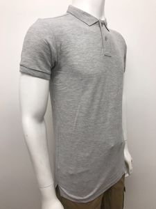 Chemise formelle à manches courtes unie pour homme, 100% coton, tissu tricoté, taille plus, teinture unie, séchage rapide, 220g - Product Image 2