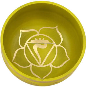 Bol chantant bouddhiste 3rd Chakra Bol chantant en laiton stibetan chakra set bol chantant Chakra - Product Image 2