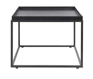 Modern Round Pattern Iron Coffee & <b>Side</b> <b>Table</b> for Home & Gym New Square Frame Black Powder Coated Leisure Metal Material - Product Image 2