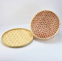 Plateau en bois massif et bambou fait main avec couvercle alimentaire rond/carré et base, idéal pour le rangement du pain et les projets créatifs - Design personnalisable