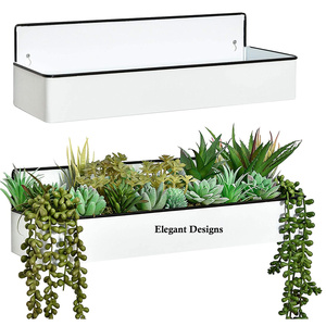 Ensemble de trois jardinières murales galvanisées de qualité supérieure de luxe Jardinière murale de luxe décorative de poche faite à la main de taille personnalisée - Product Image 5