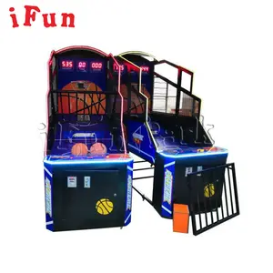 IFun lüks kapalı eğlence Arcade basketbol oyun makinesi, yetişkin spor sepeti topu makineleri