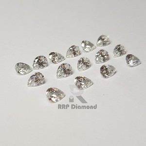 หลวมเพชร G H สีขาว SI ชัดเจนขัด0.90ถึง0.99กะรัตขนาดห้องปฏิบัติการปลูกแฟนซีลูกแพร์ตัดเพชรที่ขายส่ง - Product Image 1