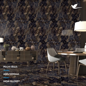 600x1200 Porcelaine entièrement polie Sélection haute brillance 60x120cm Beaux carreaux de mur pour une utilisation en plein air dans les hôtels - Product Image 6