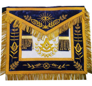 Puños de guanteletes masónicos reales de Arco Real de alta calidad bordados pasado alto sacerdote Regalia regalos novedosos - Product Image 3