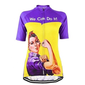 Camiseta de Ciclismo Personalizada con Logotipo de Marca, Diseño Personalizado, Estampada, para Mujer, Manga Corta, con Bolsillos, Cierre Completo, MTB, Elástica - Product Image 5
