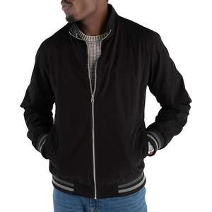 Blouson de moto d'automne et d'hiver pour hommes, blouson à col montant et manches longues avec toile en cuir lavé - Product Image 6