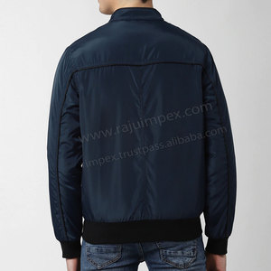 Vestes de Sport pour hommes à manches longues, collection printemps-automne, couleur unie, vêtement décontracté, style Bomber et col montant - Product Image 3