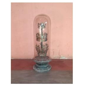 มงกุฎโบราณพร้อมโดมแก้วไม้สำหรับตกแต่งบ้าน - Product Image 3