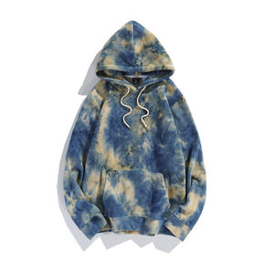 Meilleur prix personnalisé sweat à capuche tie dye pour hommes sweat à manches longues pour entraînement de gymnastique 100% coton pour la saison d'automne - Product Image 6