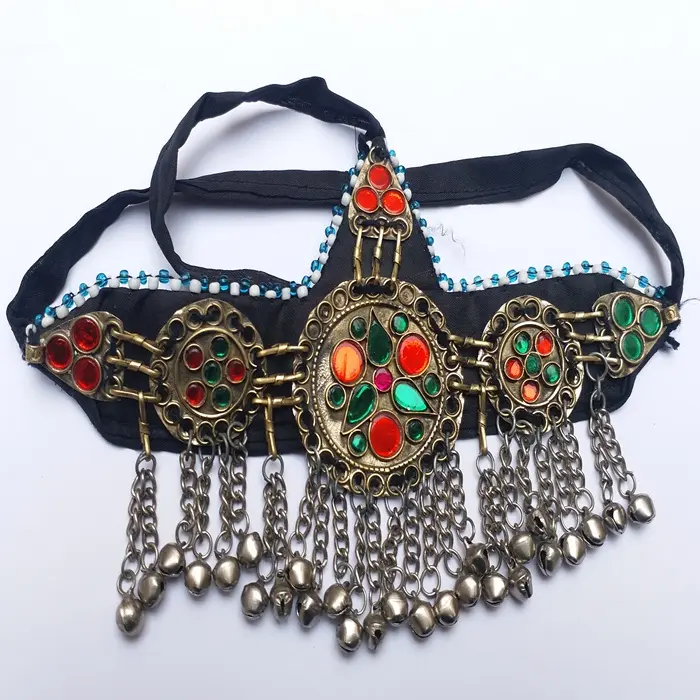 Bijoux Kuchi tibétains faits à la main, pierres de bijouterie, Vintage