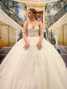 Turkish Woman Wedding Dress Bridal Gown Elegant <b>Long</b> Party Dress Evening Dress Chiffon Tulle Satin Luxury High Quality - Product Image 2