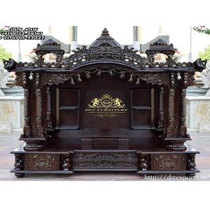 Temple en teck de qualité supérieure pour salle de prière, design de temple en teck pour salle de pooja, mandir domestique en teck de qualité supérieure, Irlande, États-Unis - Product Image 1