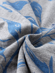 Pas cher Prix Hommes Et Femmes Premium Coton Tissu Feuille Rotatif Imprimer Léger Lâche Casual O-Neck T-Shirts - Product Image 4